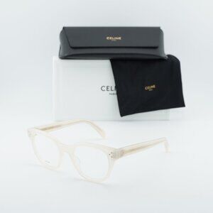Celine CL50109I 025 Square Eyeglasses - Ivory 51mm